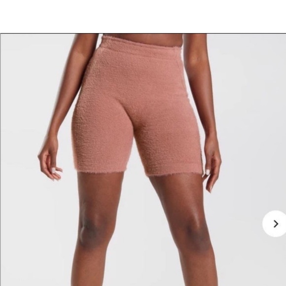 Gymshark Whitney Eyelash Knit Shorts Cayon Red - Picture 3 of 8